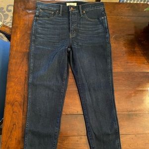 Madewell 10” high rise skinny jeans